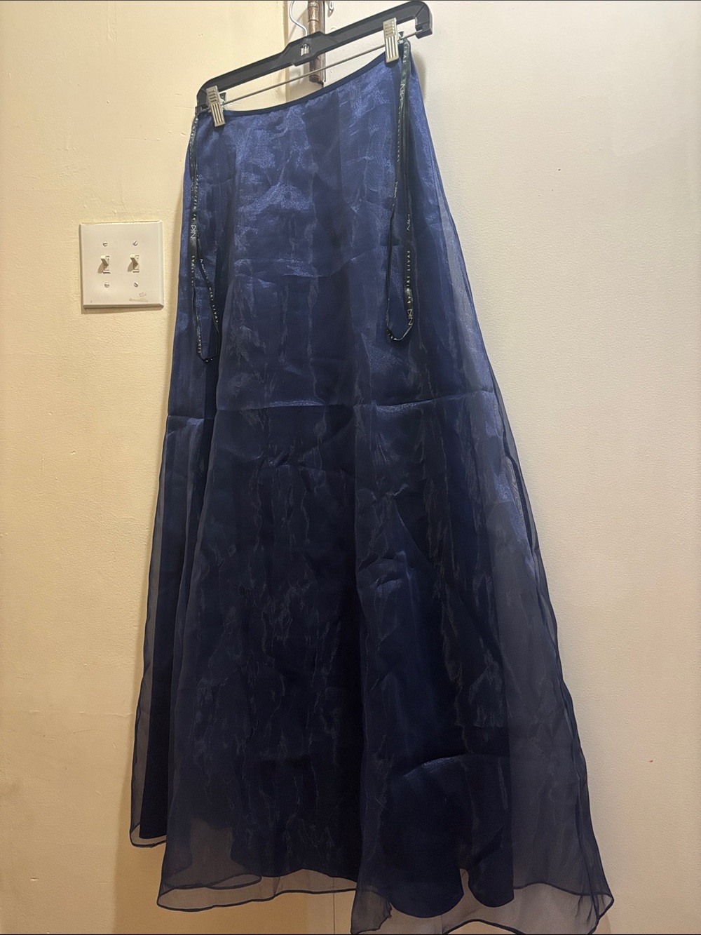 Niki Lavis Deep Navy A-Line Maxi Skirt
